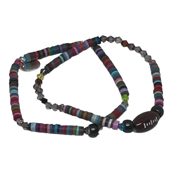 Distinct Designs Jewelry - Football Fan Friendship Unique Tiny Heishi Beads Handmade Bracelets Multi Color